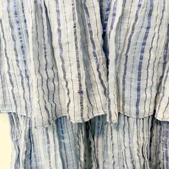 SAYLOR Jameela Midi Dress in Indigo size Large Tiered - Picture 4 of 9